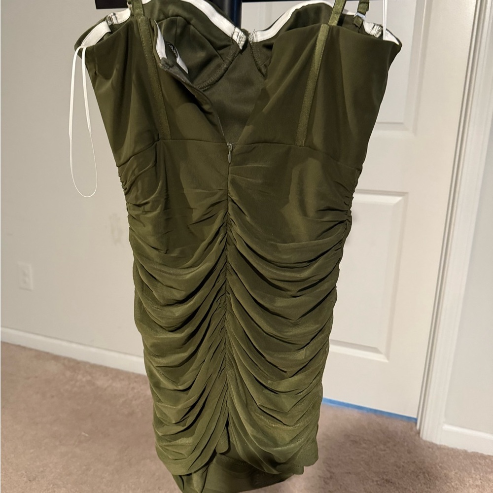 Hello Molly Olive Mini Dress